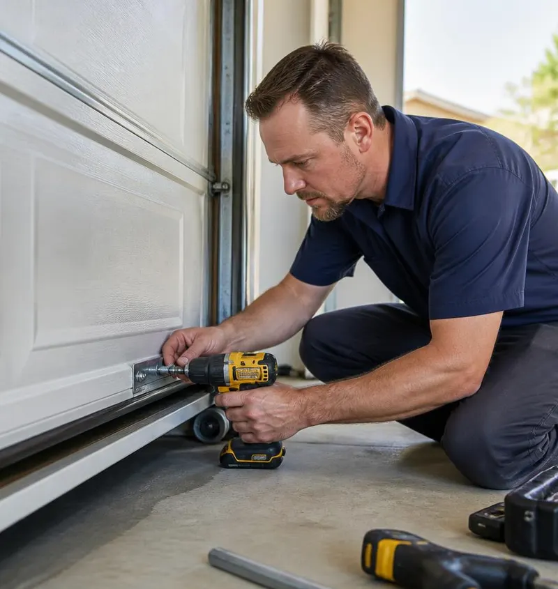 Off Track Door Repair in Pensacola